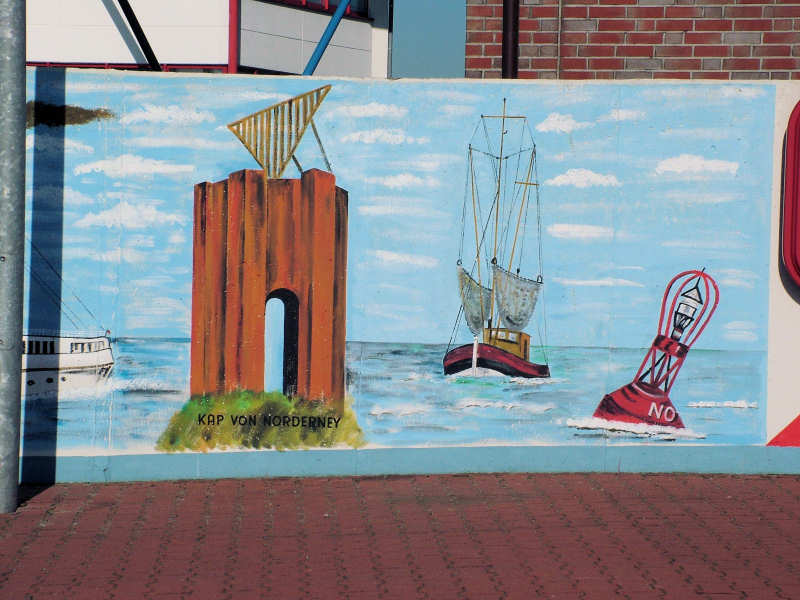 Wilfried Schlegel - Verschiedene Motive an der Hafenmauer (2006)