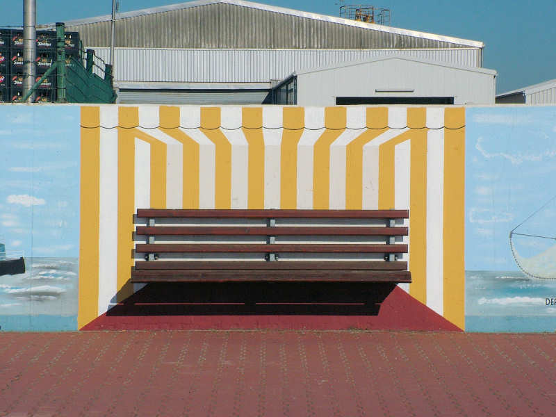 Wilfried Schlegel - Verschiedene Motive an der Hafenmauer (2006)