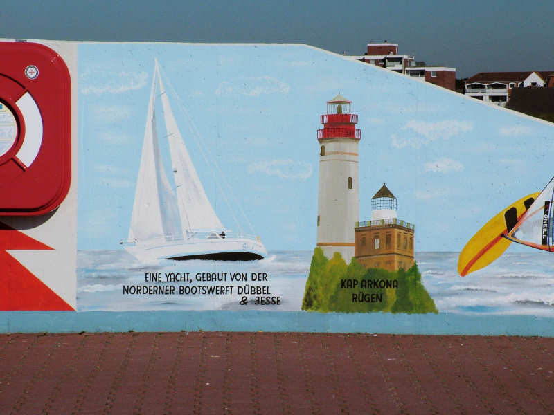 Wilfried Schlegel - Verschiedene Motive an der Hafenmauer (2006)