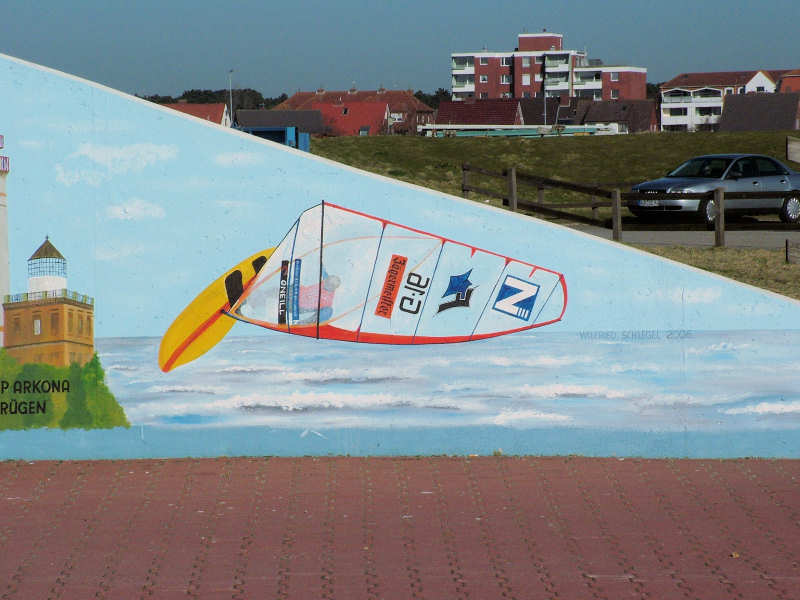 Wilfried Schlegel - Verschiedene Motive an der Hafenmauer (2006)