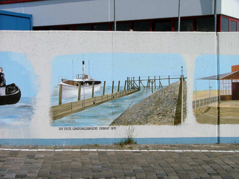 Wilfried Schlegel - Verschiedene Motive an der Hafenmauer (2006)