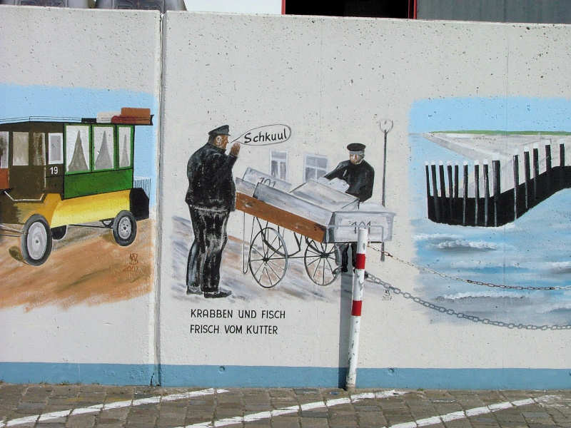 Wilfried Schlegel - Verschiedene Motive an der Hafenmauer (2006)