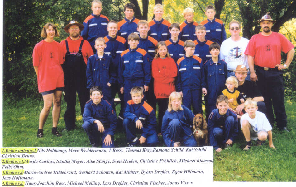 Zeltlager der Jugendwehr in Braunlage vom 25.07. bis 01.08.1998