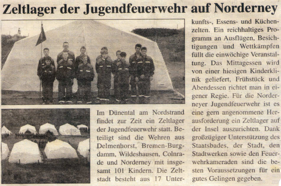 Vom 14. - 22.07.2000 auf Norderney