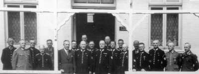 Großer Bahnhof für den Wehrführer W. Becker, 07.08.1942