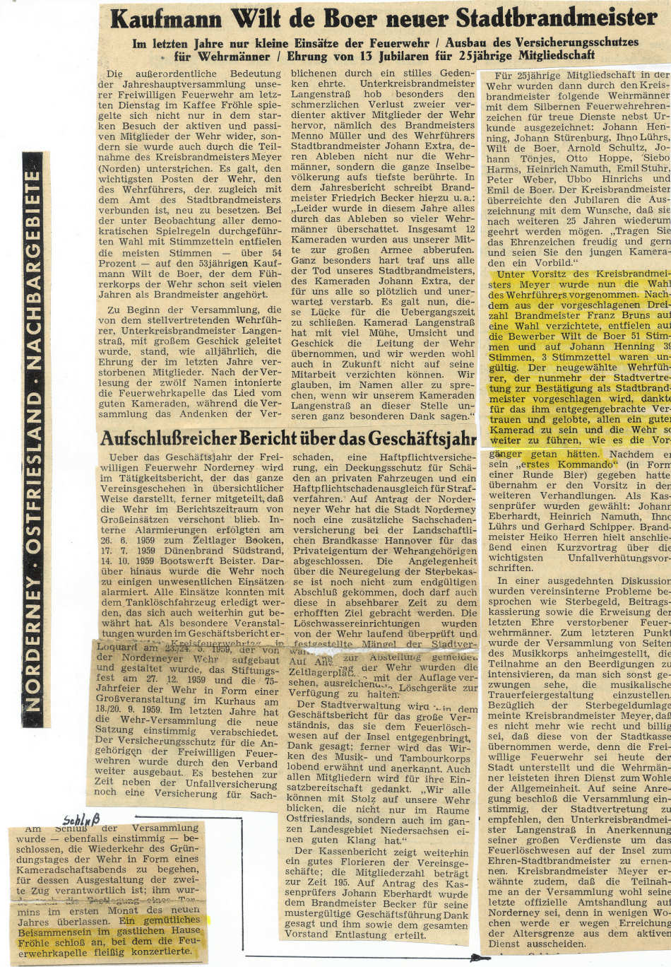 So stand es am 19.11.1959 in der Badezeitung