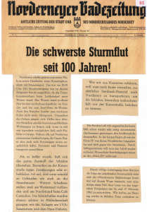 Die schwerste Sturmflut seit 100 Jahren - Februar 1962