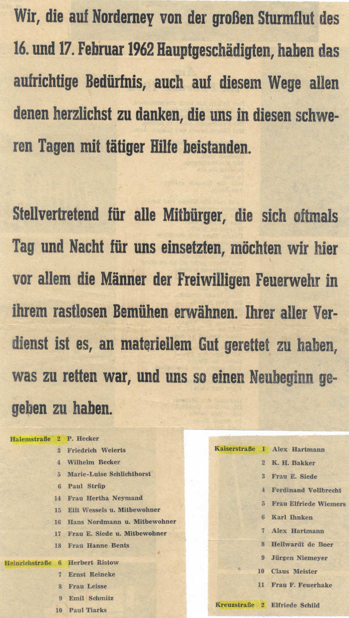 Die schwerste Sturmflut seit 100 Jahren - Februar 1962 Die schwerste Sturmflut seit 100 Jahren - Februar 1962
