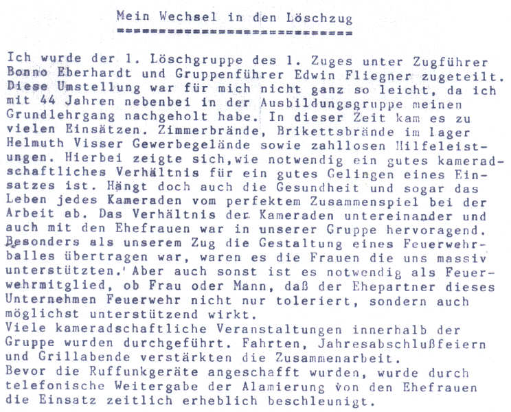 Vom Musiker zum aktiven Feuerwehrmann Vom Musiker zum aktiven Feuerwehrmann