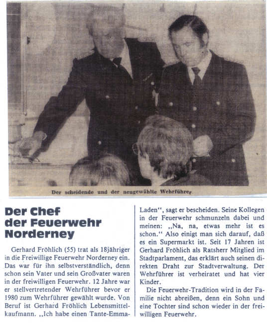 So stand es 1986 in einer Feuerwehrzeitung