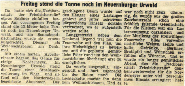 Adventszeit am Denkmal - 27.11.1982