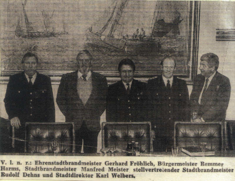Amtseinführung des neuen Stadtbrandmeisters Manfred Meister