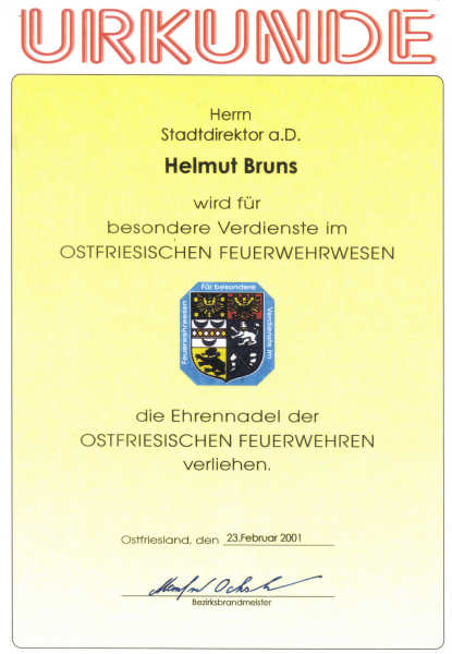 Stadtdirektor a.D. Helmut Bruns