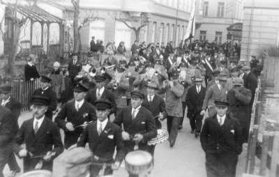 Großer Umzug mit der freien Turnerschaft Norderney - ca. 1927