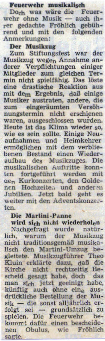 Zeitungsausschnitt der Badezeitung
