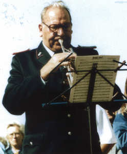 Kurkonzert 1988 mit Mitgliedern der "Bückeburger Jäger"