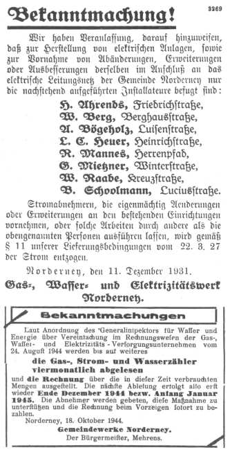 Bekanntmachung