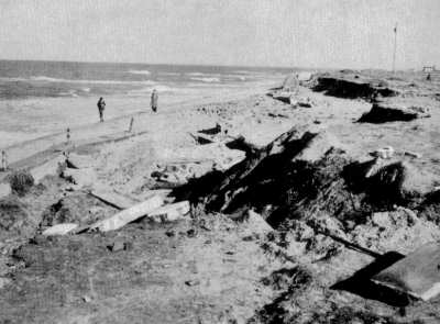 Schäden an der Strandpromenade Schäden an der Strandpromenade