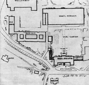 Verbinderbau nebst Tiefhof und teilweise unterirdischem Verbindungsgang
