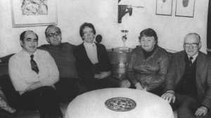 Prof. Bruce Sharp, Dr. Ing. Günter Luck, Frau Sibylle Luck, Frau Elaine Sharp und Alex Johnston