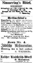 Zeitungsanzeige