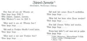 Zippel, Zappel, Zonetje