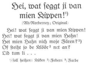 Hei, wat seggt ji van mien Kippen